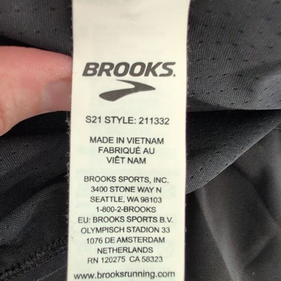 Brooks Running Shorts Men's XL Athletic Casual Outdoor Training Black Lined - Picture 5 of 10